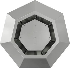 vidaXL Γλάστρα Ασημί 50 x 50 x 40 cm Επικαλυμμένος Χάλυβας