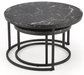 Uni 2 Τραπεζακι Σαλονιου Γκρι Μαρμαρο 120x60x45