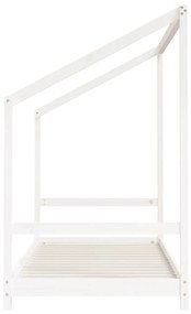 vidaXL Πλαίσιο Παιδικού Κρεβατιού Λευκό 2x(90x200)εκ Μασίφ Ξύλο Πεύκου