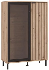 Showcase Mayenne 2K VS1 Artisan Oak - Black Matt 93x40x137 cm 93x40x137 εκ.