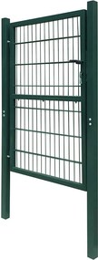 vidaXL Πόρτα Περίφραξης 2D (Μονή) Πράσινη 100x160 εκ.