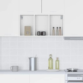 vidaXL Κρεμαστό ντουλάπι Λευκό 40 x 29,5 x 80 εκ. Επεξεργασμένο ξύλο