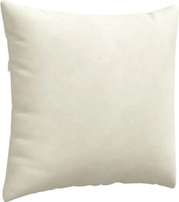 vidaXL Μαξιλάρι Καναπέ 2 pcs Κρεμ 45 x 45 cm Υφασμάτινο Κορντουρά