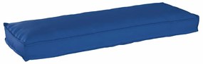 vidaXL Μαξιλάρι παλέτας για πάγκο Μπλε Ρουά 120 x 40 x 8 εκ