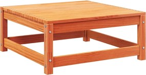 vidaXL Καναπές Κήπου Χωρίς Μπράτσα με Υποπόδιο από Μασίφ Ξύλο Πεύκου