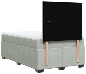 ΚΡΕΒΑΤΙ BOXSPRING ΜΕ ΣΤΡΩΜΑ ΑΝΟΙΧΤΟ ΓΚΡΙ 120X200 ΕΚ. ΒΕΛΟΥΔΙΝΟ 3293176