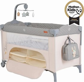 Folding cot Indiana grey
