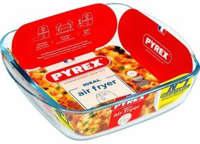 Πιάτο ψησίματος Pyrex Διαφανές Βοροπυριτικό γυαλί Τετράγωνο