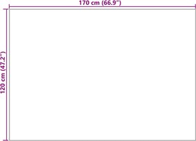 vidaXL Χαλιά χώρου Ορθογώνιος SIROLO Μπεζ 170 x 120 εκ. Πολυεστέρας