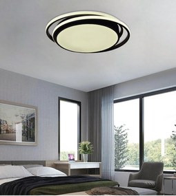 Πλαφονιέρα Στρόγγυλη LED 36W 4000K - 4000K - 42172-Μαύρο