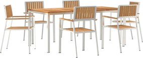 vidaXL Σετ Εξωτερικής Τραπέζης 7 pcs