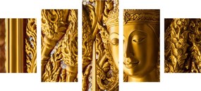 Εικόνα 5 μερών άγαλμα του Βούδα στο ναό
