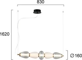 Φωτιστικό Οροφής LED Viokef Shiny 4304000