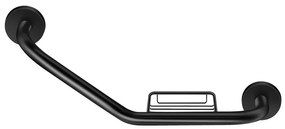 Λαβή Λουτρού με Σαπουνοθήκη Black Mat Sanco Grab-Bars 0401-M116