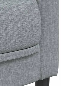 vidaXL Πολυθρόνα Σαλονιού Ανοιχτό Γκρι Υφασμάτινη