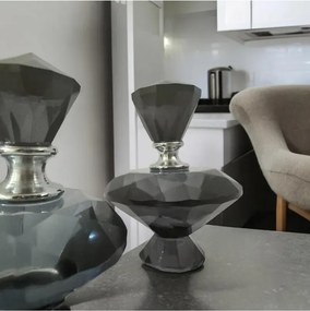 Stewehome Σετ 2 τεμαχίων μπουκάλες με βάση από γυαλί 10x10 cm
