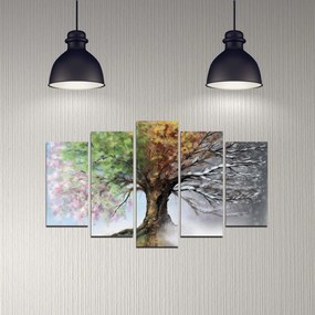 ΠΕΝΤΑΠΤΥΧΟΣ ΠΙΝΑΚΑΣ MDF FOUR SEASONS  100X60x0,3 εκ.