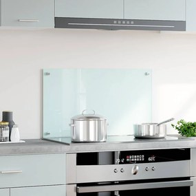 vidaXL Πλάτη Κουζίνας Λευκή 70 x 40 εκ. από Ψημένο Γυαλί