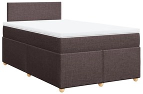 ΚΡΕΒΑΤΙ BOXSPRING ΜΕ ΣΤΡΩΜΑ ΣΚΟΥΡΟ ΚΑΦΕ 120X200 ΕΚ. ΥΦΑΣΜΑΤΙΝΟ 3286643