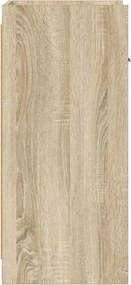 vidaXL Πλαϊνό γραφείο Sonoma Δρυς 40 x 36 x 80 εκ Επεξεργασμένο Ξύλο