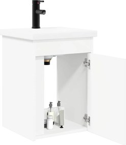 vidaXL Μονάδα μπάνιου με βρύση Λευκός 42 x 40 x 74,5 εκ
