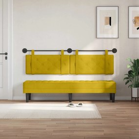 vidaXL Κρεμαστό Κεφαλάρι Κίτρινο Βελούδο