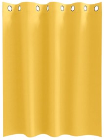 vidaXL Κουρτίνες 2 pcs κίτρινο μουσταρδί 140 x 140 cm Πολυεστέρας
