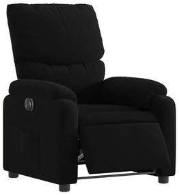 vidaXL Πολυθρόνα Ανακλινόμενη Ηλεκτρική Μαύρη Υφασμάτινη