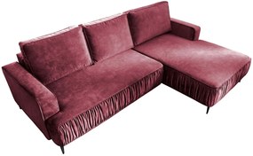Γωνιακός καναπές Lavar-Roz-Δεξιά