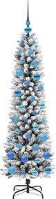 vidaXL Τεχνητό Χριστουγεννιάτικο Δέντρο με 150 LED Λευκό 150 cm