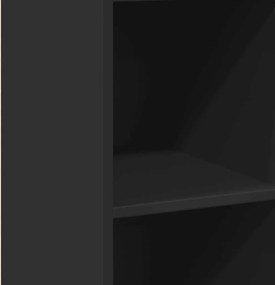vidaXL Ντουλάπι Μαύρο 40x41x124 εκ. από Επεξεργασμένο Ξύλο