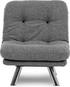 Πολυθρόνα-Κρεβάτι Ανοιχτό Γκρι MISA SMALL SOLO 78x70x85