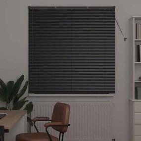 vidaXL Ρολό Παραθύρου με κουρτίνες Άλλο Μαύρο 125 x 175 cm Αλουμίνιο