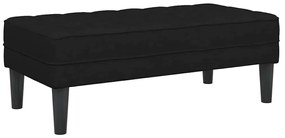 vidaXL Σετ Καναπέ 2 pcs Μαύρο 173 x 131 x 67 εκ ύφασμα