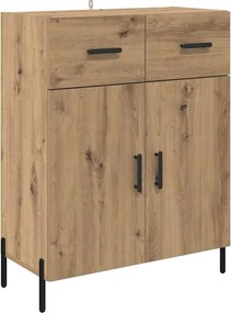 vidaXL Highboard Artisan Oak 69,5 x 34 x 180 εκ. Επεξεργασμένο ξύλο