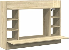 vidaXL Γραφείο Τοίχου Sonoma Δρυς 105x48x75 εκ. από Επεξεργασμένο Ξύλο