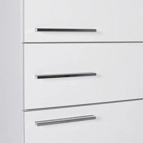 Ντουλάπα ρούχων - παπουτσοθήκη 12 ζεύγων Diamond Megapap μονόφυλλη χρώμα λευκό gloss 45x40x187εκ.