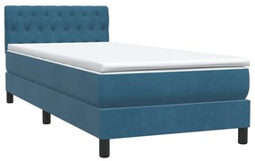 ΚΡΕΒΑΤΙ BOXSPRING ΜΕ ΣΤΡΩΜΑ ΣΚΟΥΡΟ ΜΠΛΕ 80X220 ΕΚ. ΒΕΛΟΥΔΙΝΟ 3317197