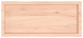 vidaXL Επιφάνεια Τραπεζιού 100x40x(2-6)εκ Ακατέργαστο Μασίφ Ξύλο Δρυός