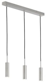 Κρεμαστό Φωτιστικό LED Οροφής Μέταλλο STINA Η250 Φ70 Fischer Honsel-860011-Νίκελ Ματ 860011
