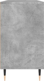 vidaXL Ντουλάπι Μπάνιου Γκρι Σκυροδέματος 80x33x60 εκ. Επεξ. Ξύλο