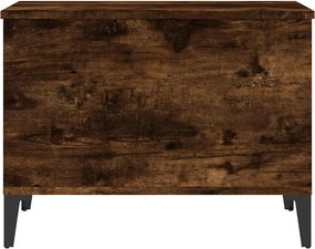vidaXL Τραπεζάκι Σαλονιού Καπνιστή Δρυς 60x44,5x45 εκ. Επεξ. Ξύλο