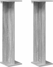 vidaXL Βάση φυτών 2 pcs Γκρι Σονομά 25 x 25,5 x 100,5 εκ.