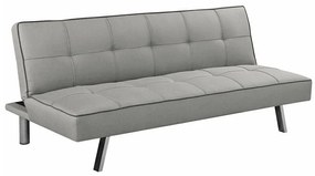 Καναπές κρεβάτι Mesa 181, Λειτουργία ύπνου, Ανοιχτό γκρι, 175x83x74cm, Πόδια: Μέταλλο