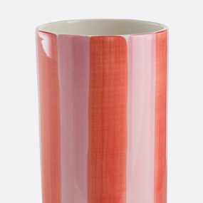 Κεραμικό βάζο με ρίγες, ύψος 18 εκ., JAOMA