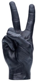 Κερί Χειρονομίας Peace 360gr 20x7x8cm Black Candle Hand Paraffin