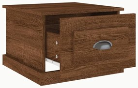 vidaXL Τραπεζάκι Σαλονιού Καφέ Δρυς 50x50x35 εκ. Επεξεργασμ. Ξύλο