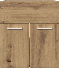 vidaXL Ντουλάπι νιπτήρα μπάνιου Δρυς τεχνίτης 41x38,5x46 cm