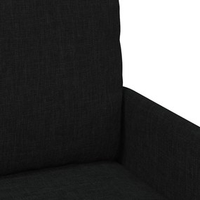 vidaXL Καναπέδες με μαξιλάρι 55cm Μαύρο Κόντρα πλακέ