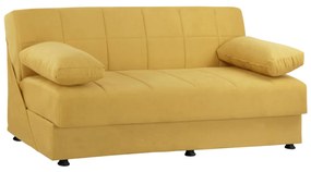 Sofa Bed Velvet Gold 3 Seater EGE 1215  192x74x82Hcm